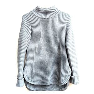 Grey cable sweater